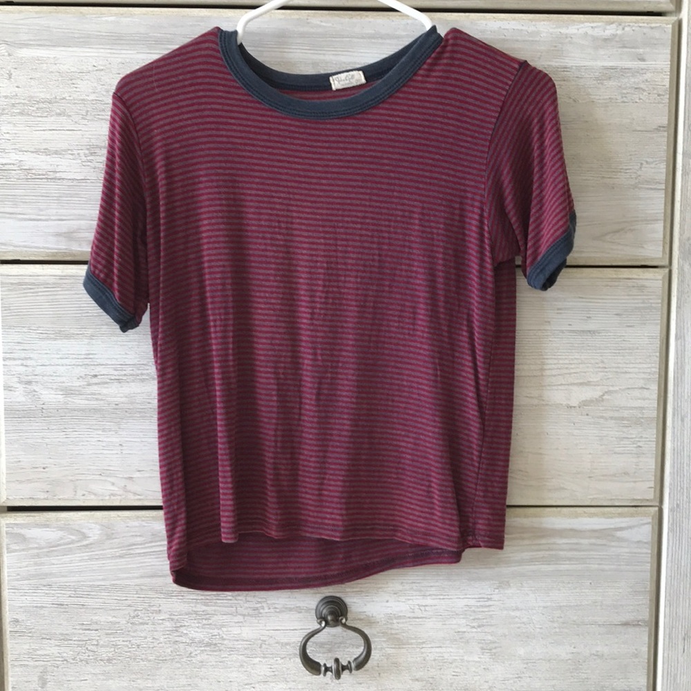 Red striped Brandy t shirt